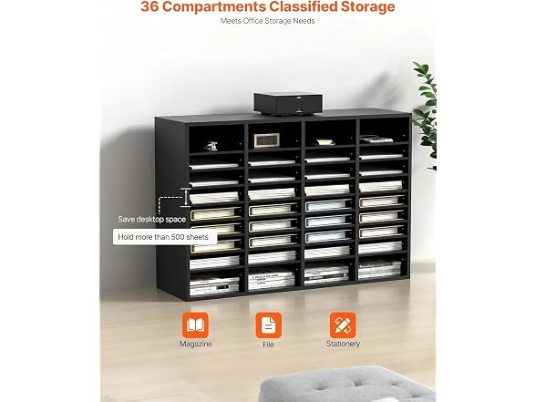 Literature Organizers, 24 Compartments Office