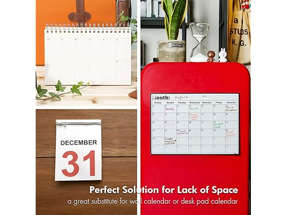 Fridge Calendar Magnetic Dry Erase Calendar Whiteboard