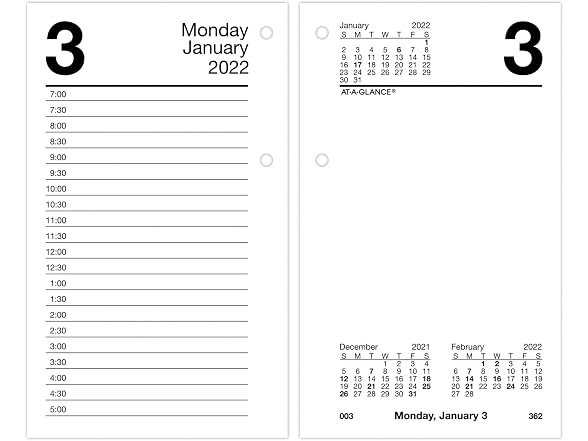 2022 Daily Desk Calendar Refill