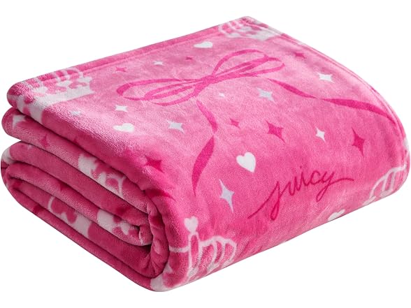 Juicy Couture Kids 50x70" Throw Hot Pink