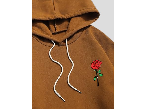 Zaful Men (S) Fleece Hoodie Letter Sweatshirt