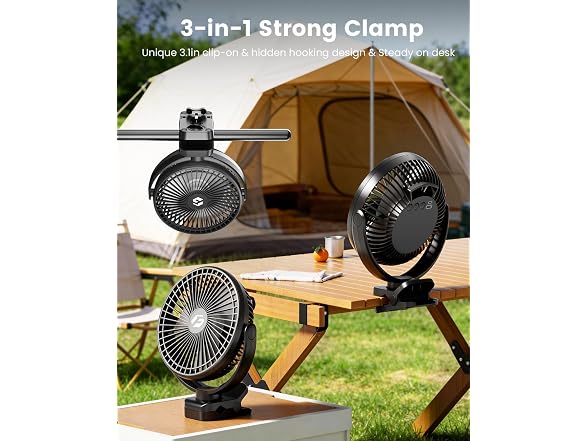 AVAVO 40000mAh Clip on Fan