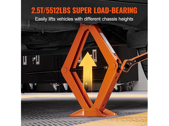 VEVOR Scissor Jack, 2.5 Ton