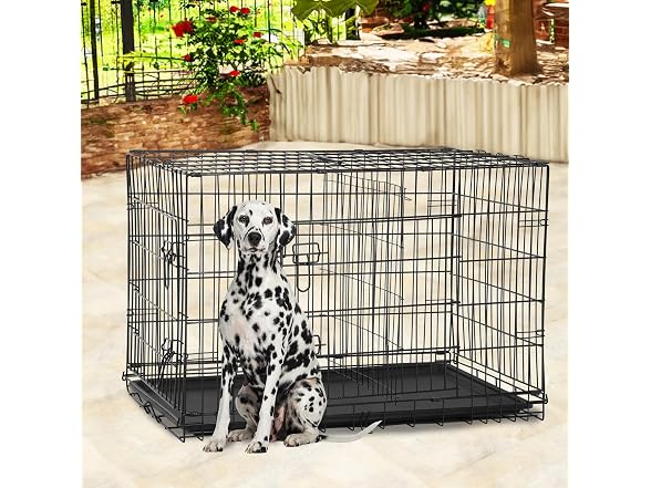 BestPet | Dog Crate | 48" | Black | Foldable Metal