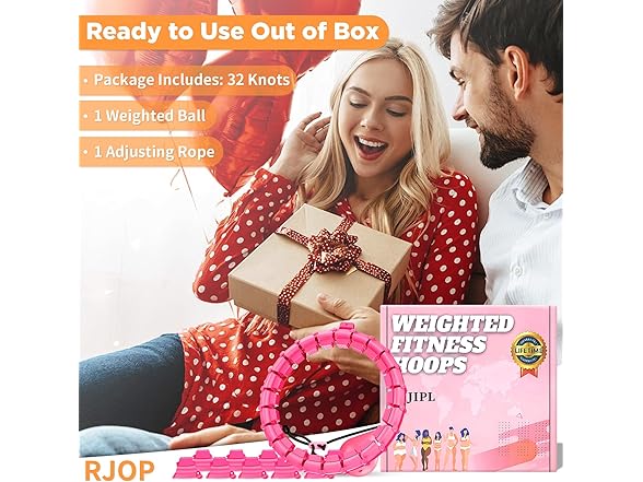 RJOP Weighted Hoop Fitness Circle