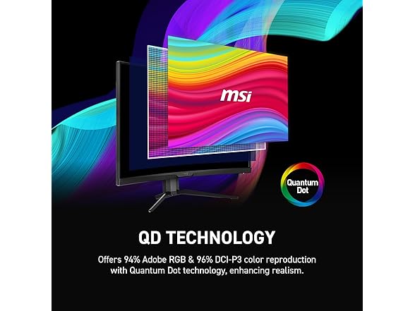 MSI 27" QHD Curved Monitor | MAG 275CQRF QD