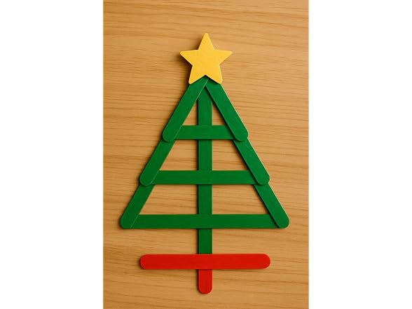 Christmas Craft Sticks Red & Green 500ct