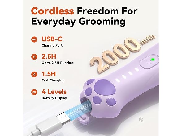 Veeconn 4-in-1 Dog Clippers Grooming