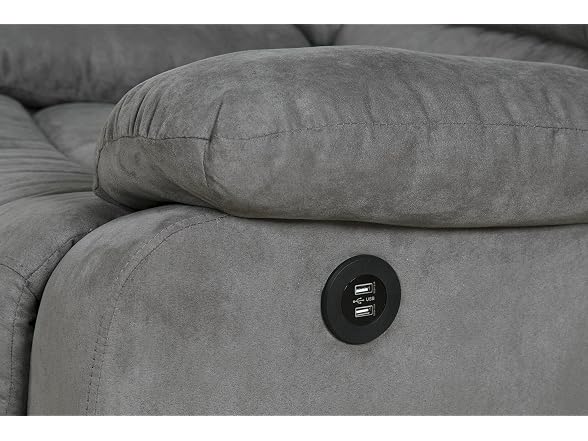 Relaxzen Massaging Rocker Recliner, Gray