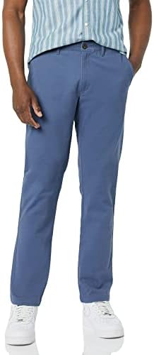 Amazon Essentials Men's Athletic-Fit Casual Stretch Chino Pant (Available in Big & Tall), Dark Blue, 33W x 30L