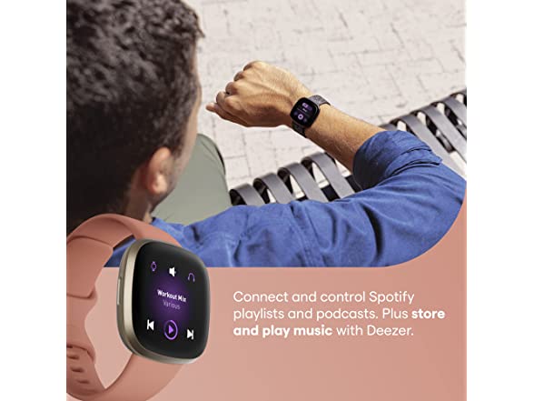 Fitbit X0032OQK2J Fitbit - Versa 3 Health & Fitness Sma (Open Box)