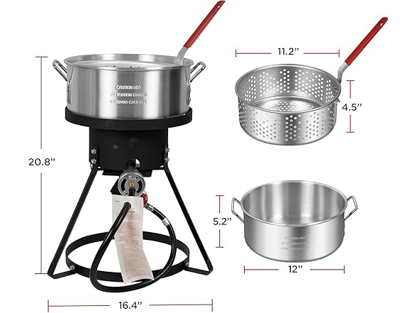 Red Mountain Valley 10.5Q Outdoor Propane Fryer