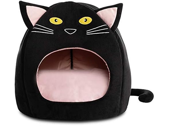 Hollypet Cozy Pet Bed Warm Cave Nest