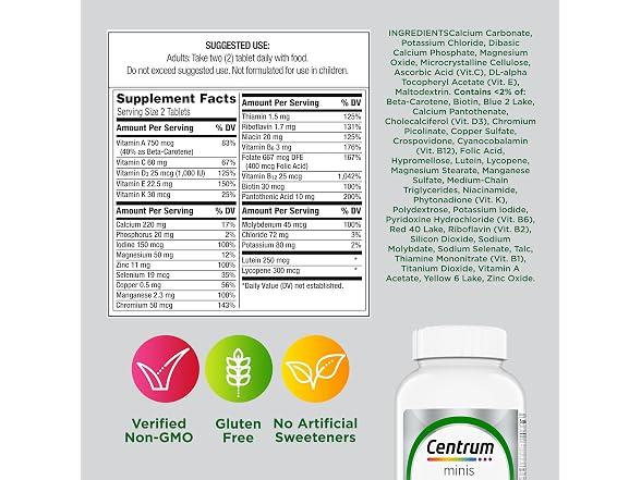 Centrum Minis Silver Multivitamin for Adults 50