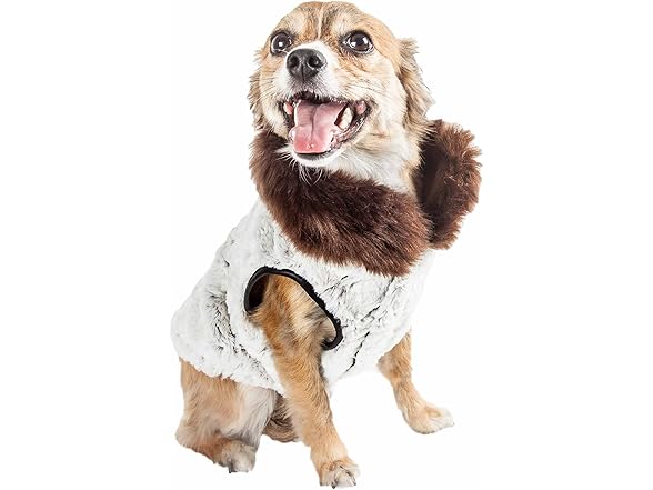 Pet Life ® 'Purrlage' Fur Dog Coat
