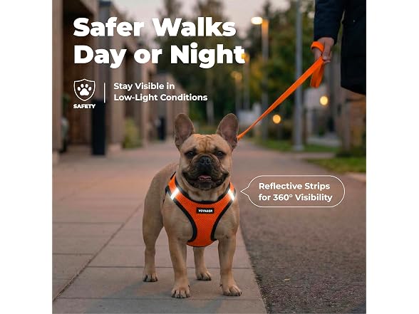 Voyager Step-in Air Dog Vest Harness Orange