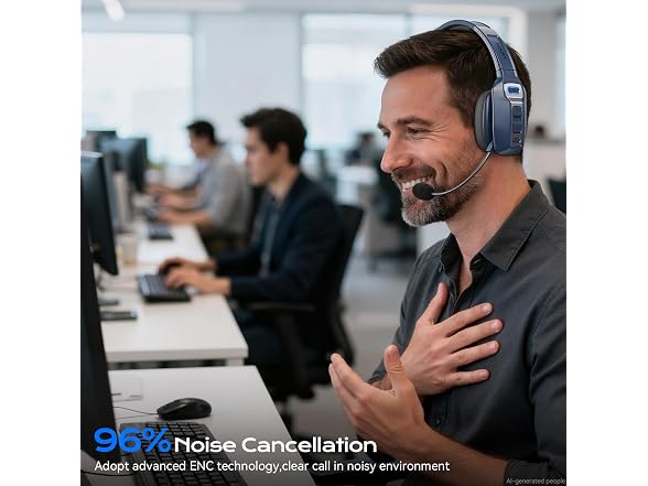 LEVN Trucker Bluetooth Headset AI Noise