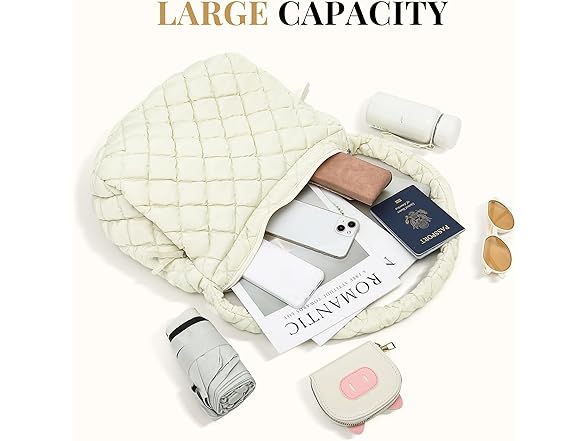Large Puffer Bag | Quilted