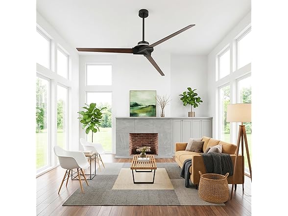 Parrot Uncle 70 Inch Art Deco Ceiling Fan with Remote