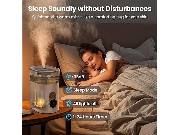 GloryAir Cool & Warm Mist Humidifier
