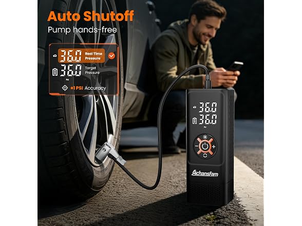 Achansfam Tire Inflator 7800mAh Compact