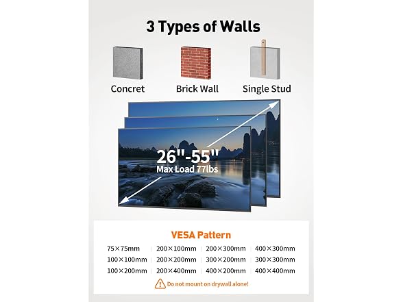 HOELLL Full Motion TV Wall Mount