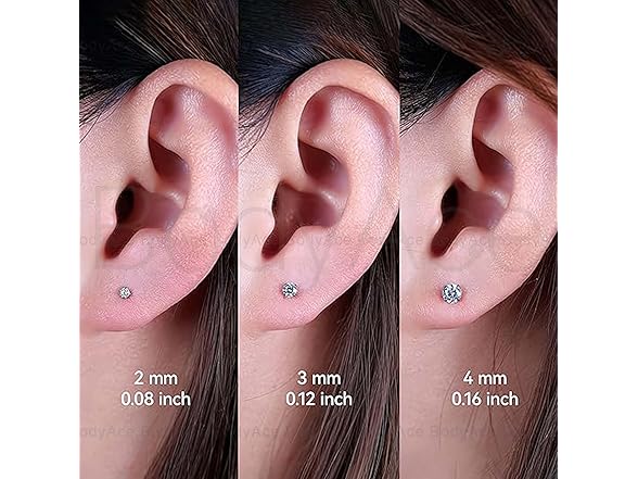 Threadless Push in Nose Ring Studs