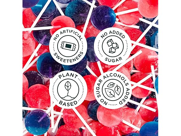 Smart Sweets, Blue Raspberry Watermelon Lollipops