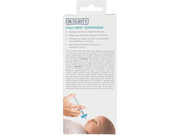 Dr. Talbots Paci-Med Baby Medicine Dispenser