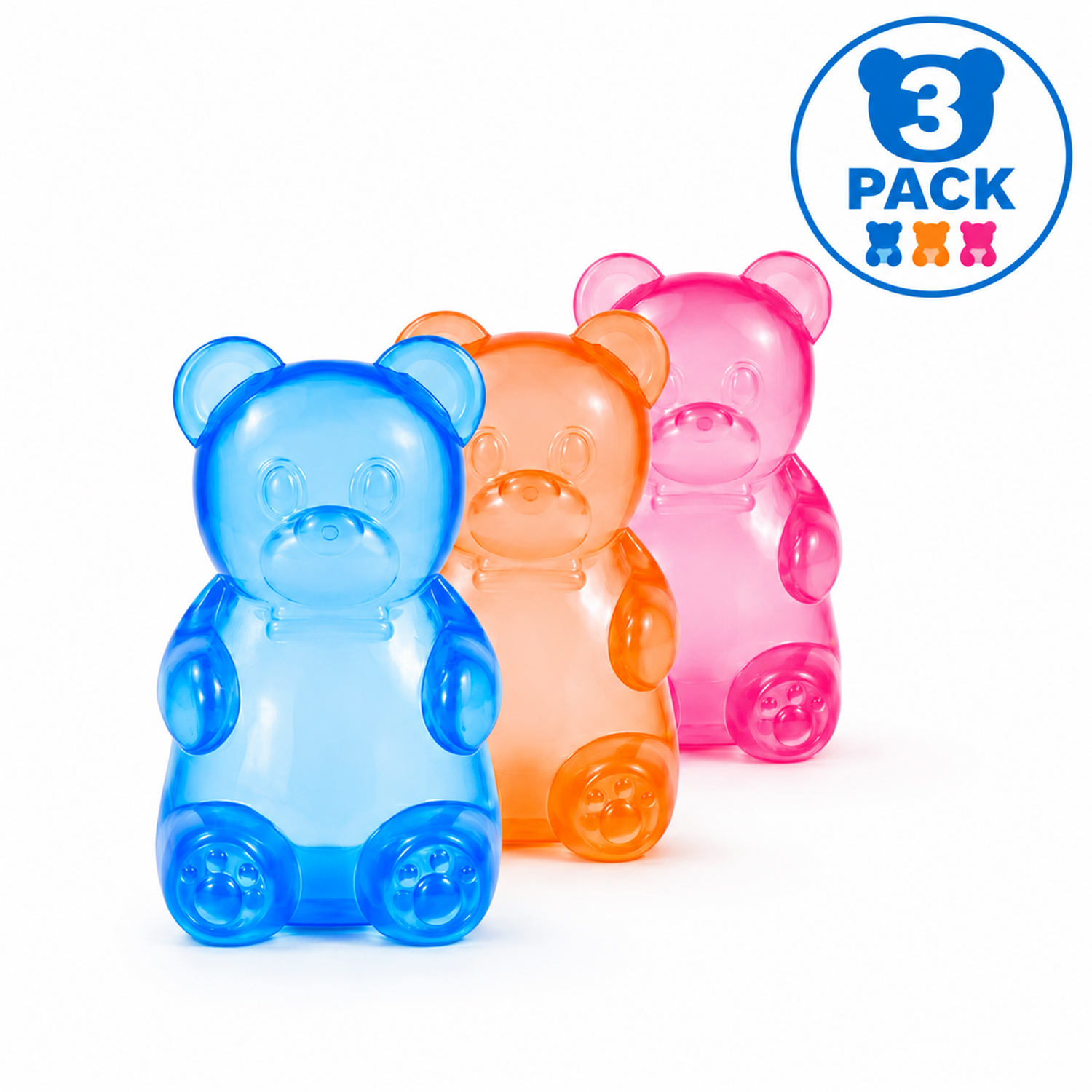 Twilight Squishy Sensory Toys Gummy Bear, 3PK - Gallery 6