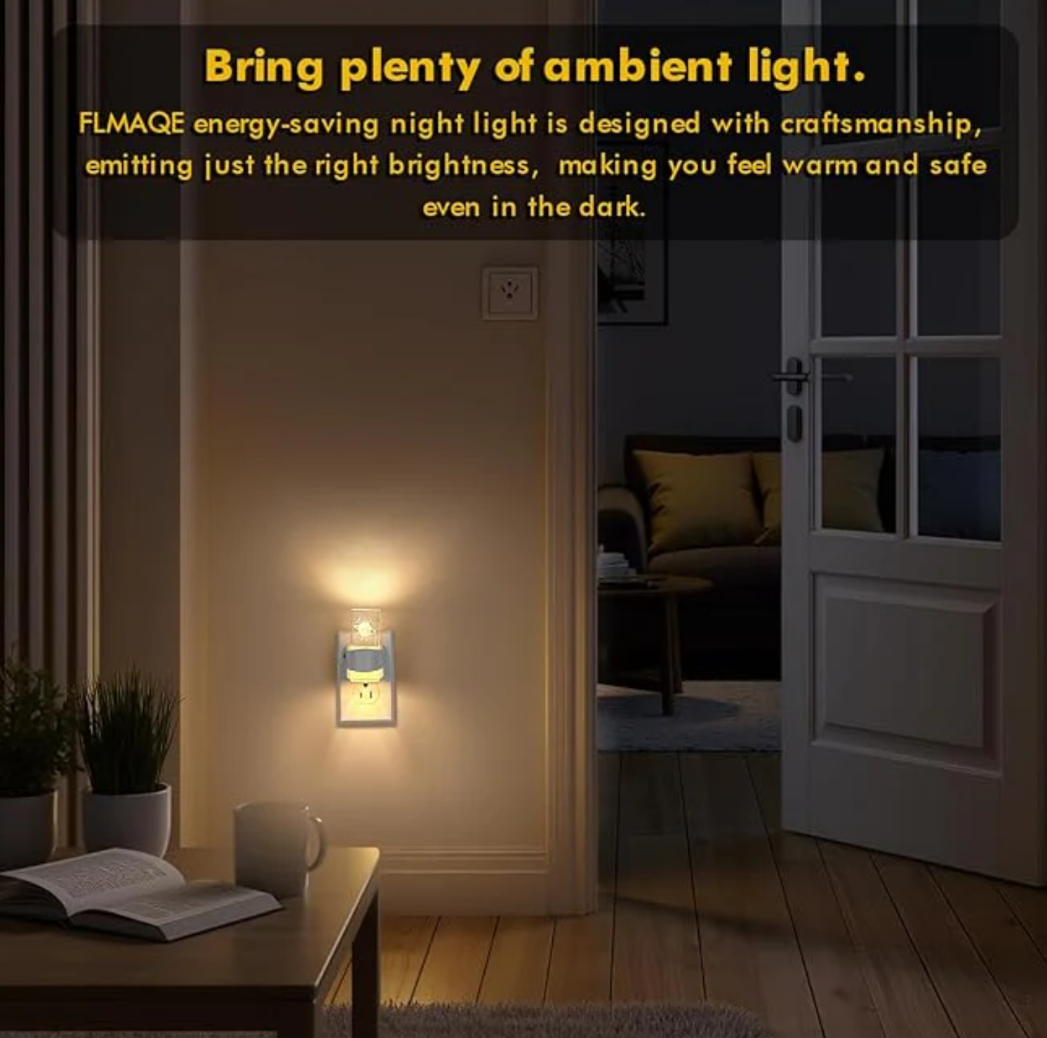 Hakol 2 Pack Night Light – 3D Etched Starry Night - Gallery 6