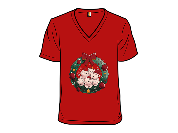 Kitty Garland Cat Christmas