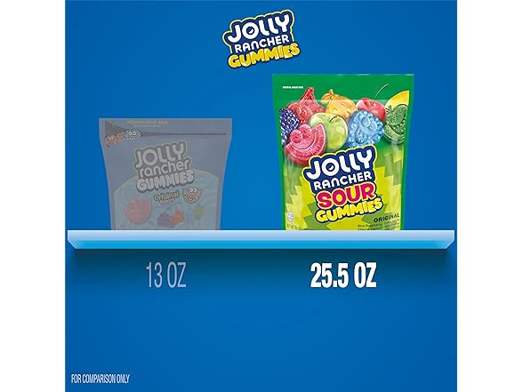 JOLLY RANCHER Sour Gummies Assorted Fruit 25.5 oz.