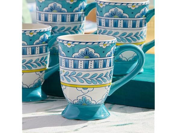 Porto 18oz Ceramic MUGS, SET of 4 