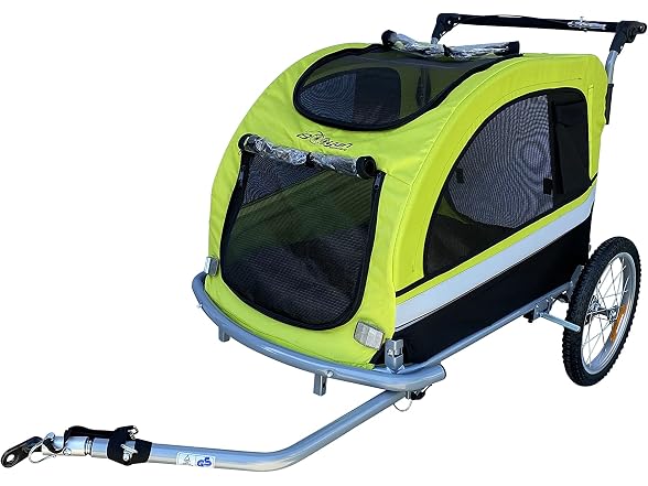 Booyah Extra Large Pet Bike Trailer Dog Stroller