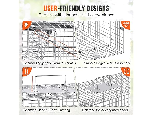 VEVOR Live Animal Cage Trap