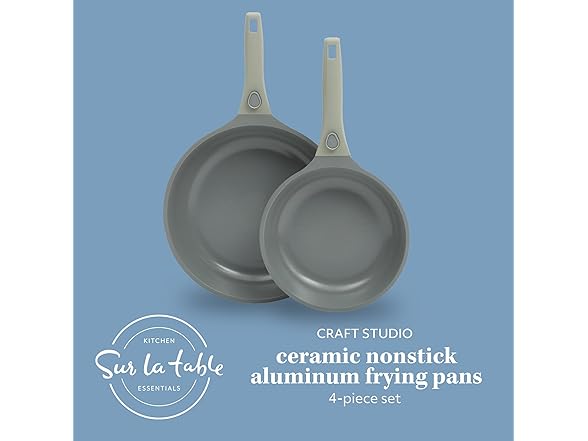 Sur La Table Aluminum Detachable Handle Pan Set