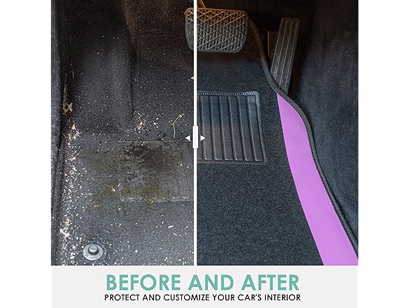 FH Group Automotive Floor Mats – Purple