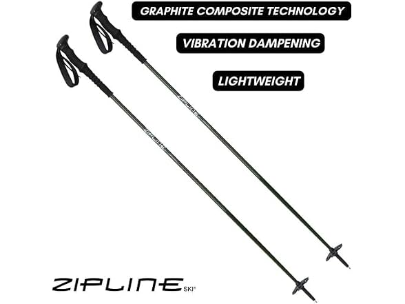 Zipline Ski Ski Poles Graphite Carbon Composite i