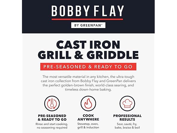 GreenPan x Bobby Flay Smash Burger Press, 6.5"