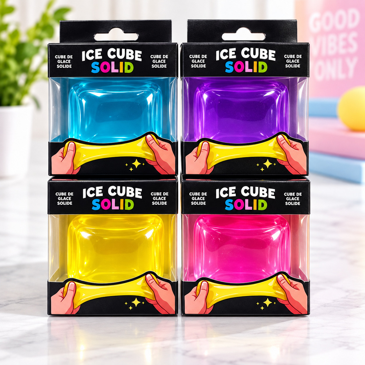 Squishy 2.2" Cube Sensory Toy Solid - Gallery 8