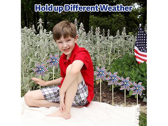 IiILittle 12 Pack Patriotic Pinwheels