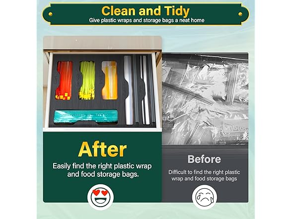 Black Bag and Plastic Organizer