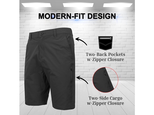 3Pk Asst Mens Stretch Utility Shorts