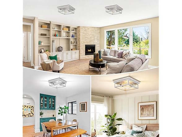 Kondras Antique White Hallway Light Fixture, 2-Light