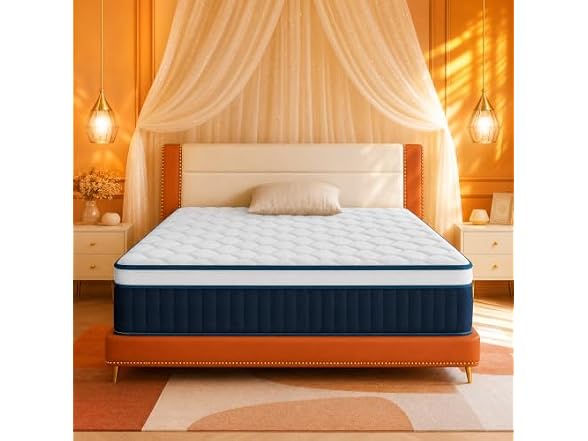 CorePillow 14 Inch Full Hybrid Mattress, Medium Firm