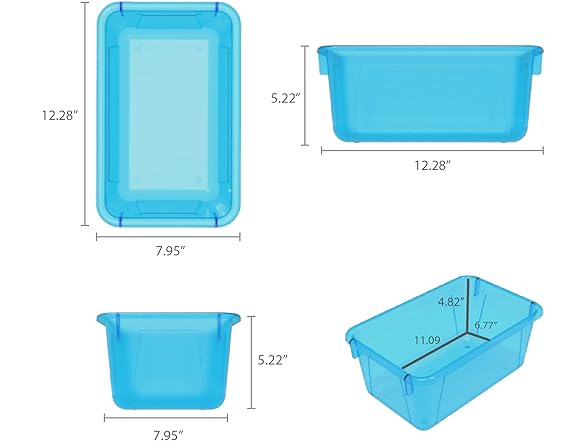 Storex Small Cubby Bins