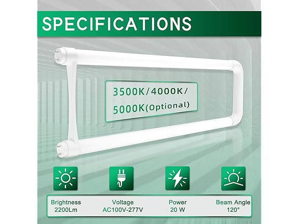 Superiorly U Bend LED Tube Light,2 Ft