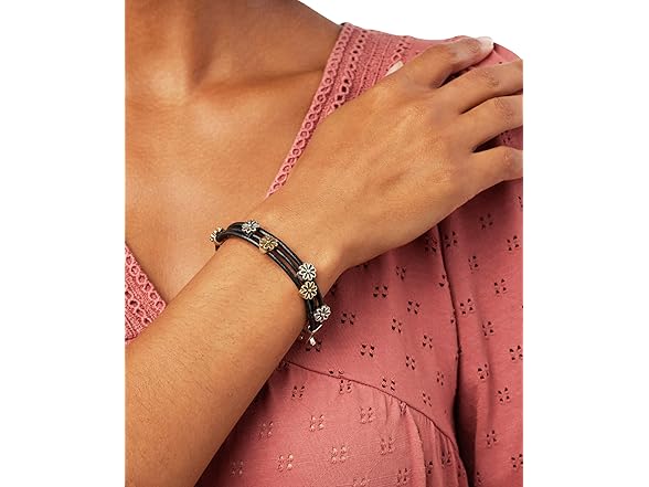 Lucky Brand Flower Leather Bracelet