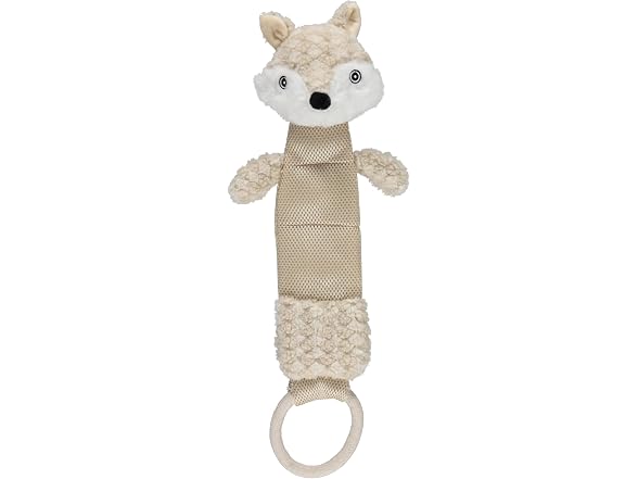Cudlie Plush Dog Toy with 3D Animal Head- Fox